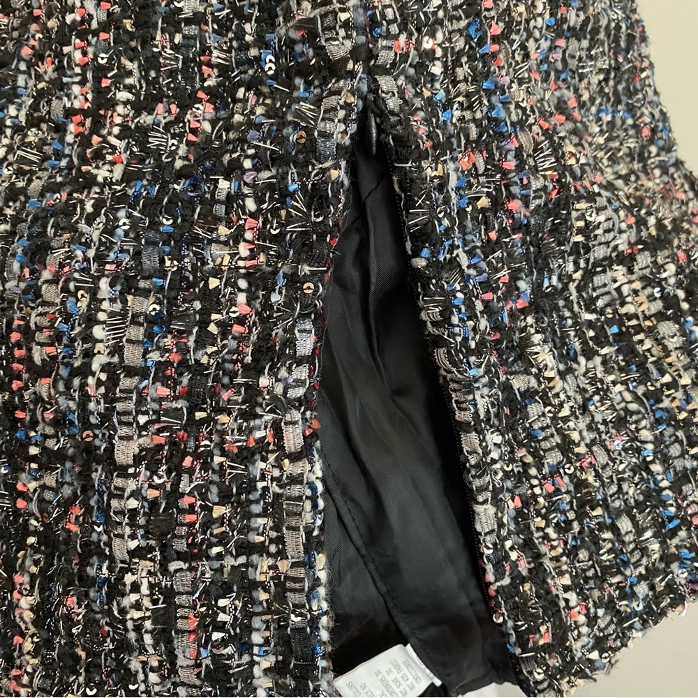 SHEIN Multi Color Tweed Cropped Tank Blouse Size Small - Picture 9 of 11